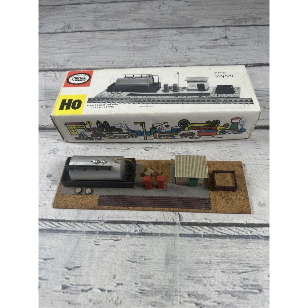 Vintage TeMos 513/00509 H0 DDR Diesel Fueling Station 1:87 Original Box